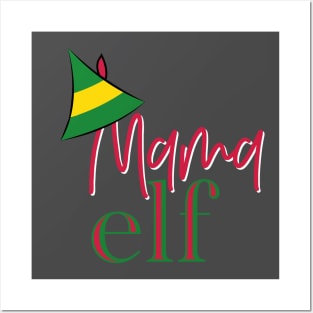 Mama Elf Christmas shirt Posters and Art